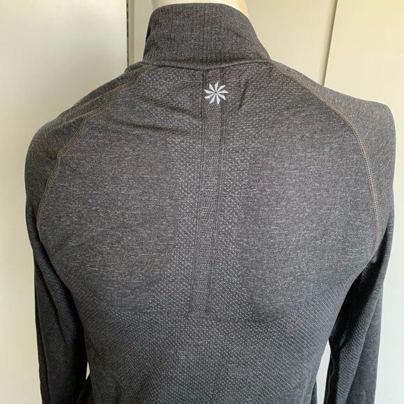 Athleta Fast Track 1/4 zip charcoal pullover - Picture 6 of 7